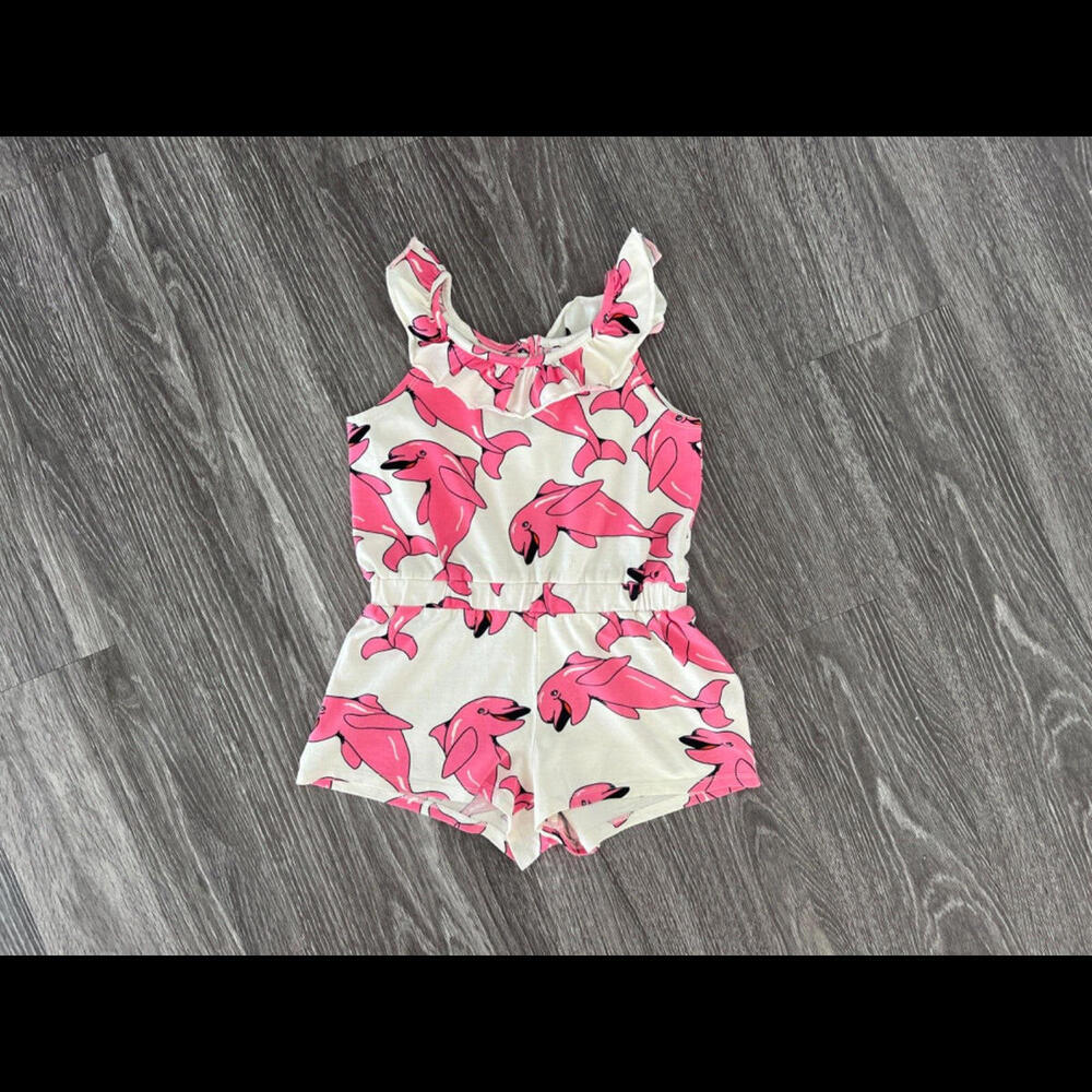 Mini Rodini Girls Playsuit 104-110 4Y VERY GOOD! ORGANIC!!